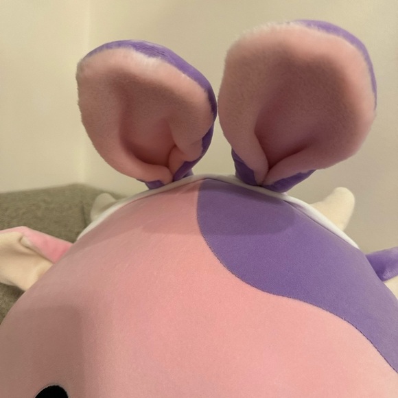 Nwt 16" Patty the Cow Easter Squishmallow Bunny Rabbit ears - Picture 5 of 7